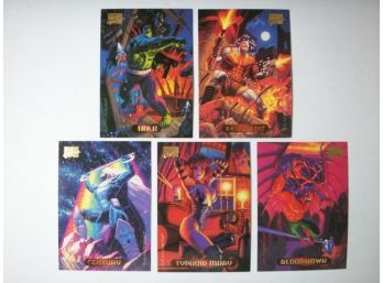 Marvel Masterpieces 1994 - 5 Trading Card Pack - Hulk