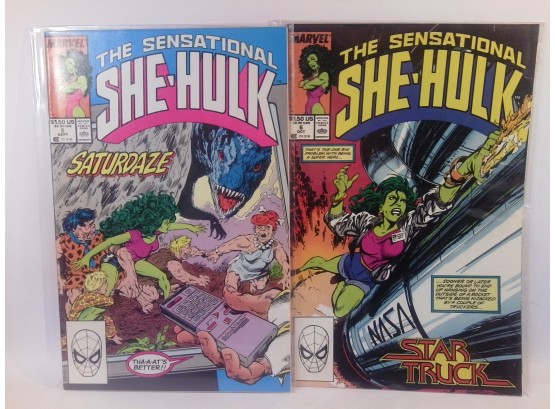 Comic Pack - The Sensational She-Hulk #5 & #6 - John Byrne - Over 30 Years Old