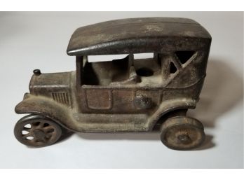 Antique Iron Toy Car Bank - Arcade Mfg Co Freeport, Illinois - Model T