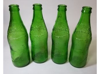 Lot Of 4 Fresca Bottles - No Return No Deposit - Green Glass Bottles