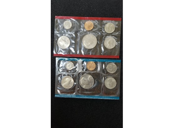 US Coin Mint Set - 1979 Mint Condition Coins In Original Plastic Enclosures - Philadelphia And Denver