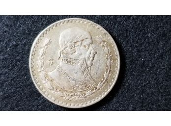 Mexico Silver  - 1964 Silver Mexican Peso - Fine - Mexican Silver Dollar