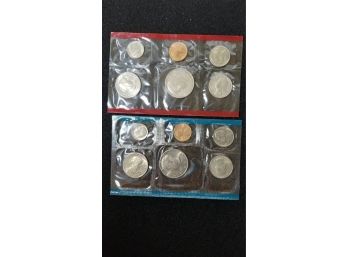 US Coin Mint Set - 1979 Mint Condition Coins In Original Plastic Enclosures - Philadelphia And Denver