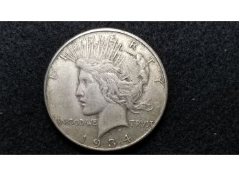 US 1934 Silver Peace Dollar - Fine