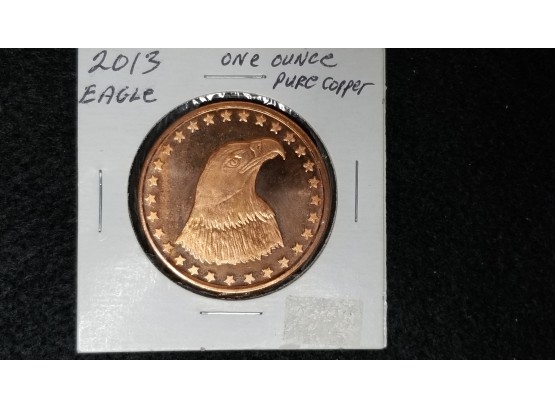 Metal Commodity - One Ounce Of Copper - Copper Bullion - Eagle Design