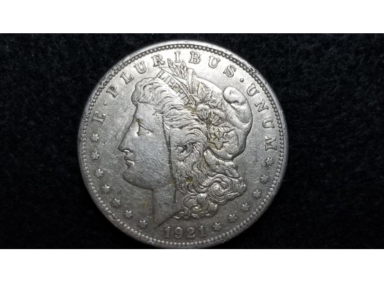 US 1921 S Morgan Silver Dollar - 100 Year Anniversary Of Last Silver Morgan