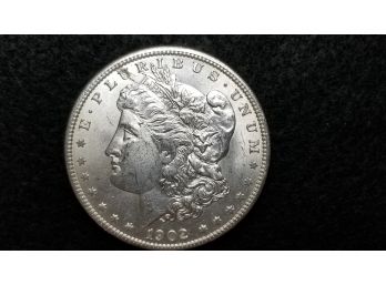 US 1902 O Morgan Silver Dollar - Extremely Fine To AU