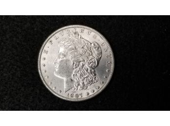 US 1897 Morgan Silver Dollar - Very Fine
