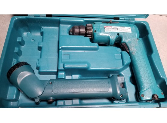 Makita Power Drill Lot With Case - Flashlight And Hand Drill