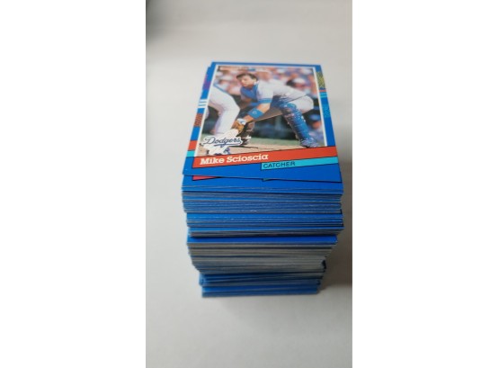 Baseball Card Lot - Stack Of Approximately 100 1991 Don Russ Blue Front And Blue Back Cards