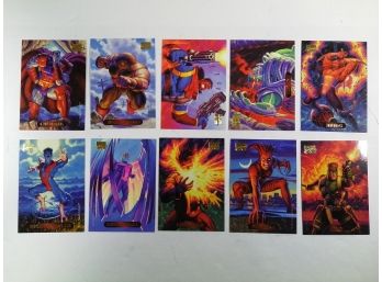 Marvel Masterpieces 1994 - 10 Trading Card Lot - Colossus, Juggernaut, Nightcrawler