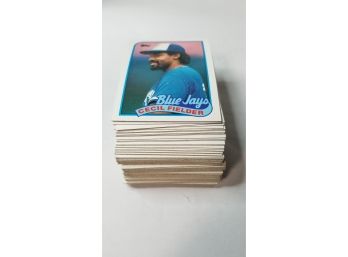 Baseball Card Lot - Stack Of Approximately 100 1989 Topps Cards