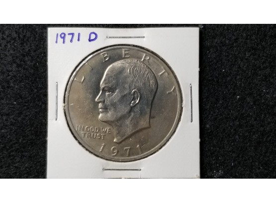 US 1971 D Eisenhower Dollar - 1st Year Of Issue