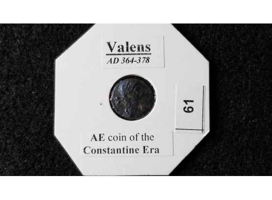 Ancient Roman Coin - Valens 364-378 AD (over 1500 Years Old) - VG