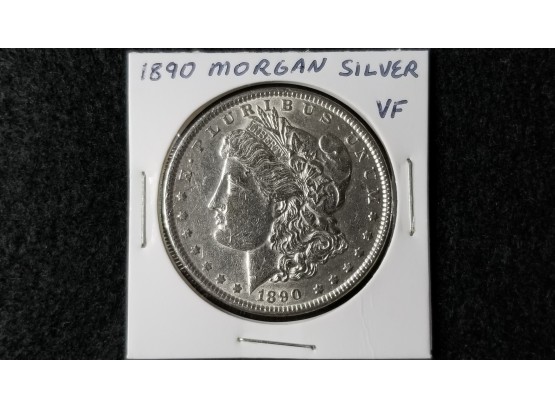US 1890 Morgan Silver Dollar - Very Fine