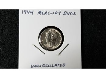 US 1944 Silver Mercury Dime - Uncirculated