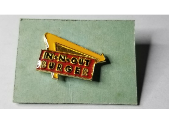 Vintage Lapel Pin - In N Out Burger Pin