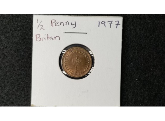 UK - Great Britain 1977 Half Penny
