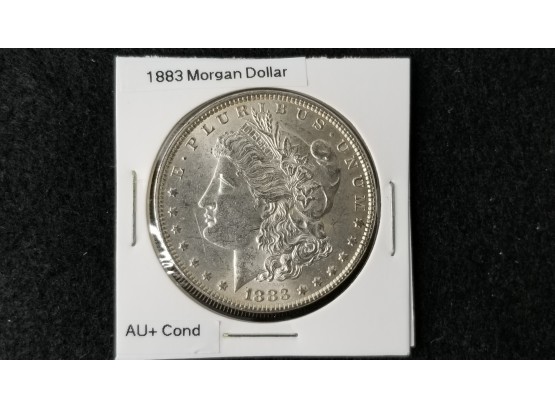 US 1883 S Morgan Silver Dollar - Almost Uncirculated Plus