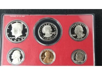 US Coin Proof Set - 1979 S Set Of Proof Coins In Holder - Brilliant Cameo Examples