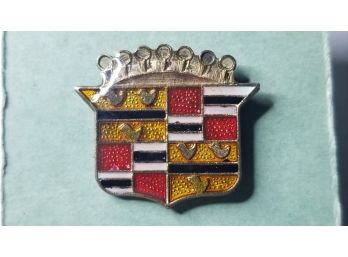 Vintage Lapel Pin - Cadillac Emblem - Trunk Crest