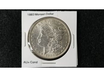 US 1883 S Morgan Silver Dollar - Almost Uncirculated Plus