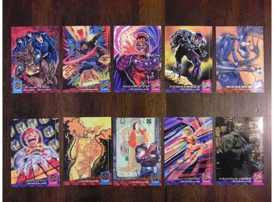 '94 Fleer Ultra X-Men - 10 Trading Card Lot - X-Factor Part 3, Gambit, Magneto