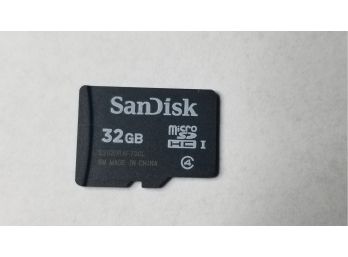 One 32 GB Micro SD Card - Tested And Formatted