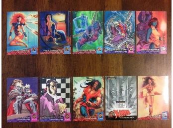 '94 Fleer Ultra X-Men - 10 Trading Card Lot - Jean Grey, Shadowcat, Mystique