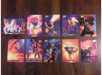 Marvel Masterpieces 1994 - 10 Trading Card Lot - White Queen, Jean Grey, Cyclops