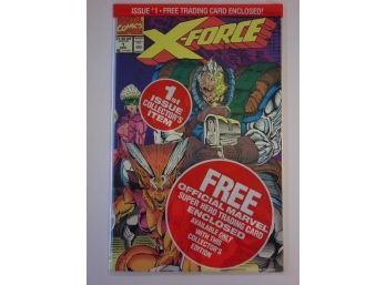 1st Issue! - X-Force #1 Collector's Edition (Sealed) - Sunspot & Gideon Trading Card - 30 Years Old