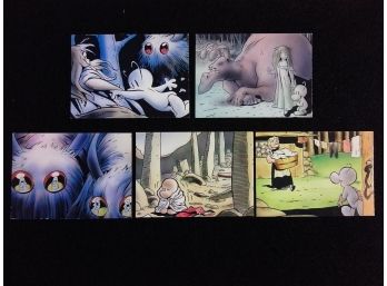 Bone By Jeff Smith Trading Card Lot - 5 Cards - #37, #44, #42, #10, #28 - 1994