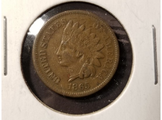 US 1865 Indian Head Penny - VF