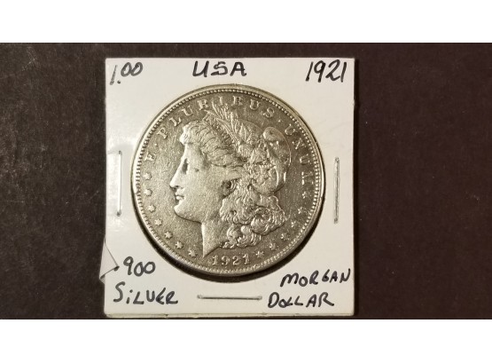 US 1921 Morgan Silver Dollar