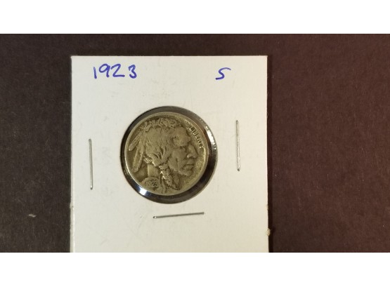 US 1923 S Buffalo Nickel - VF - Collectable Date