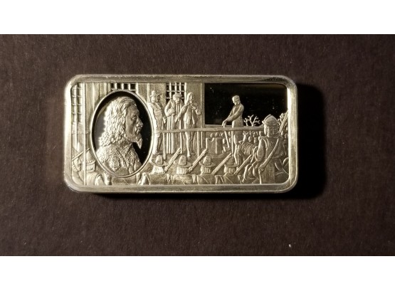 Metal Commodity - 1000 Grain Sterling Silver Bar #0480 - Charles I
