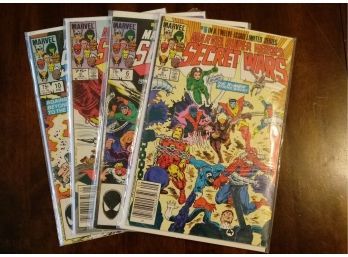 Marvel Super Heroes Secret Wars Comic Lot - #5, #6, #9, #10