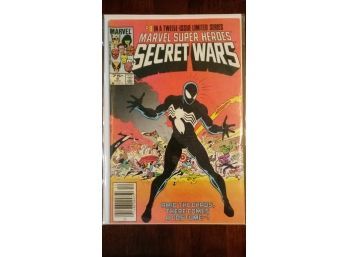 Key Issue! - Symbiote Origin - Marvel Super Heroes Secret Wars #8 Newsstand Edition