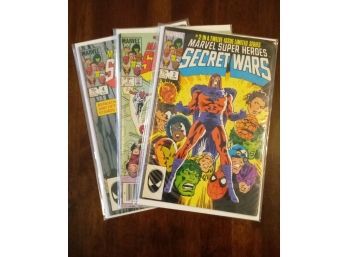 Marvel Super Heroes Secret Wars Comic Lot - #2-#4 - Titania & Volcana First Appearance