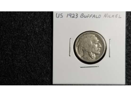 US 1923 Buffalo Nickel In Coin Collection Holder