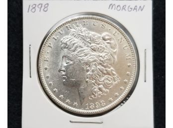 US 1898 Morgan Silver Dollar - Uncirculated With Details