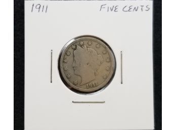 US 1911 Five Cents - Liberty Nickel - VG