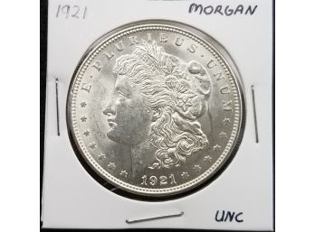 US 1921 Morgan Silver Dollar - 100 Year Anniversary Of Last Silver Morgan - Uncirculated