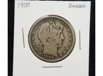 US 1900 Barber Half Dollar  - Silver 1/2 Dollar - Fine