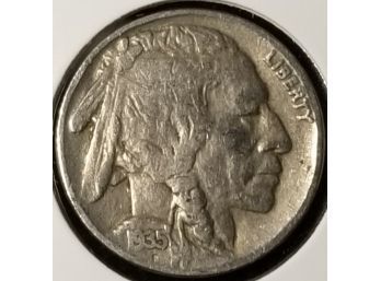 US 1935 Buffalo Nickel In Coin Collection Holder - Very Fine