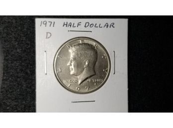 US 1971 D Kennedy Half Dollar - Uncirculated Mint