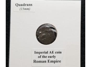 Ancient Roman Coin - Quadrans