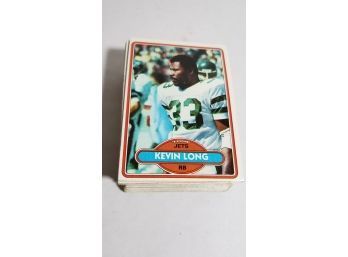 Football Card Lot - Stack Of More Than 70 Cards - 1980 Topps Football Cards