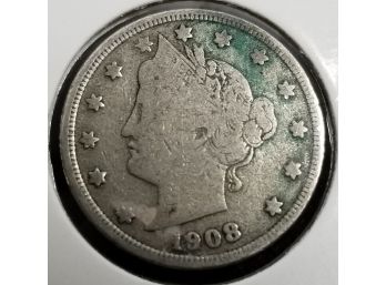 US 1908 Five Cents - Liberty Nickel - Fine