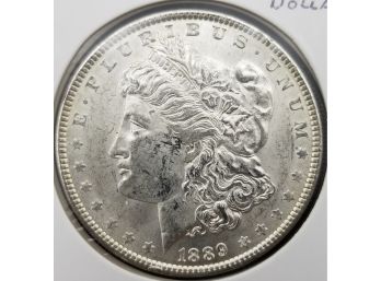 US 1889 Morgan Silver Dollar - Almost Uncirculated Condition